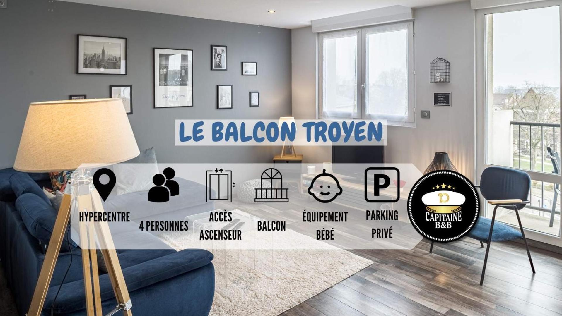 Le Balcon Troyen - Proche Hypercentre - 4 Pers. Lägenhet Troyes Exteriör bild